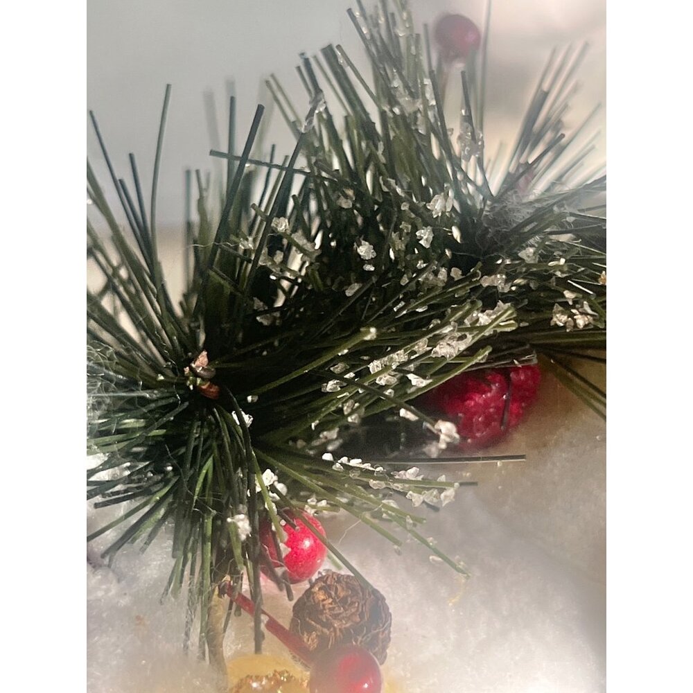 Santa Claus Christmas Ornament with Decorations Pine Accents 12” - Picture 14 of 16